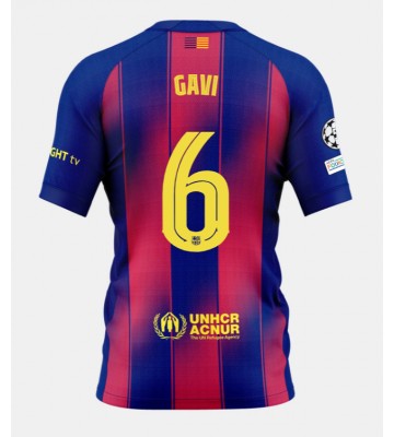 Barcelona Paez Gavi #6 Hjemmebanetrøje 2025-26 Kortærmet